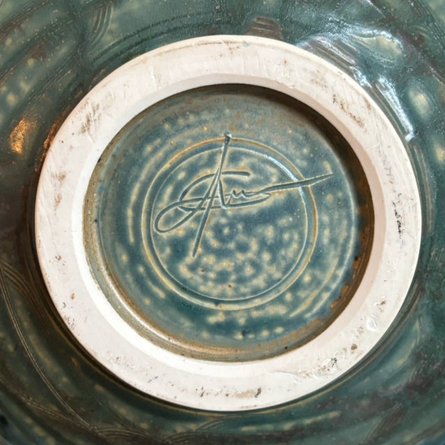Vintage Studio Pottery Centerpiece Bowl For Sale - Image 12 of 12
