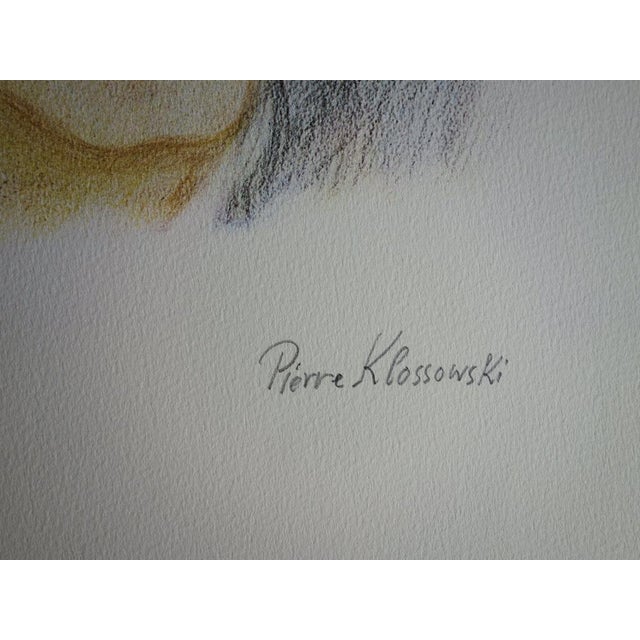 Pierre Klossowski, Tête de Roberte, Lithograph For Sale - Image 7 of 8