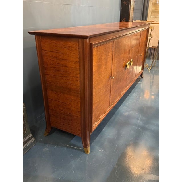 Mid 20th Century Mid 20th Century Art Deco Style Mahogany 4 Door Sideboard For Sale - Image 5 of 6