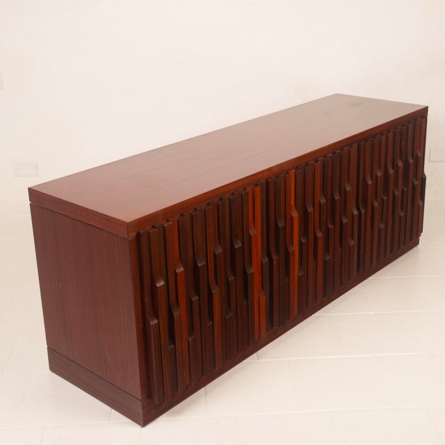Gaetano Scultura 99 Padouk Wood Sideboard by Luciano Frigerio for Frigerio di Desio For Sale - Image 14 of 18