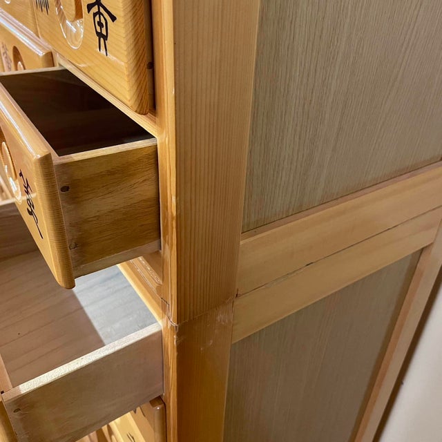 Monumental 3-Piece, 142 Drawer Chinese Apothecary Chest - Made in Korea For Sale - Image 10 of 18