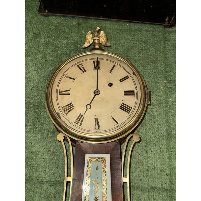 Early 19th Century Massachusetts Banjo Wall Clock by Horace Tifft For Sale - Image 12 of 12