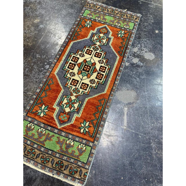 Early 21st Century Turkish Yastik Rug 1'4" x 3'6" For Sale - Image 5 of 5