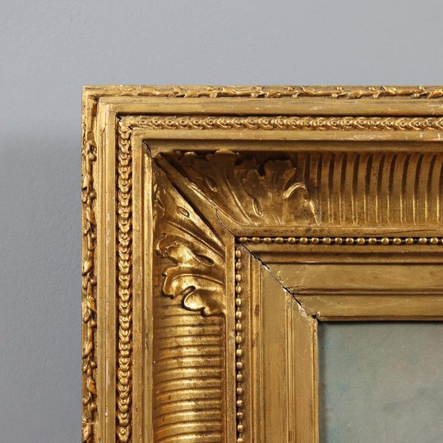 Landscape with Peasants, 1800s, Oil on Canvas For Sale - Image 8 of 11