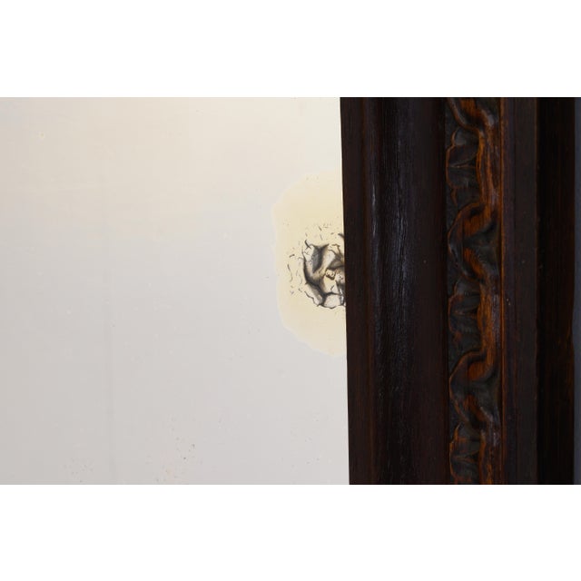 Late 19th Century Large Walnut Framed Mirror, 1880 For Sale - Image 5 of 8