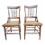 Pair of Victorian Walnut Carved and Spindle Cane Seat Side Chairs For Sale