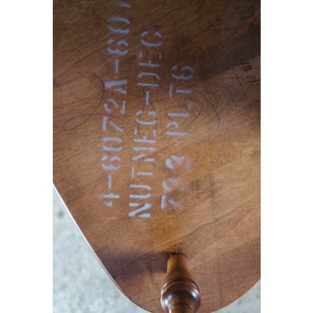 Ethan Allen Late 20th Century 6 Ethan Allen Duxbury Maple Colonial Windsor Fiddleback Dining Chairs For Sale - Image 4 of 14