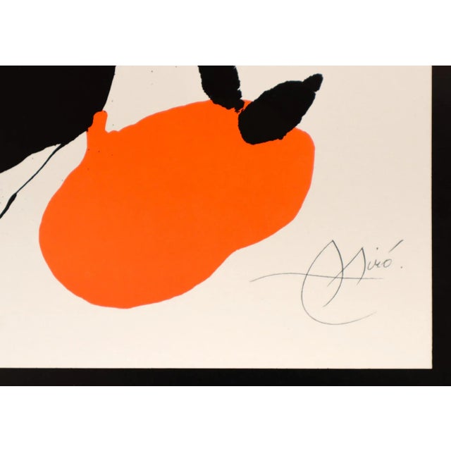 Joan Miró 1980 Spanish Exhibition Poster - Joan Miro at XIII Congreso Nacional De Cirugia, Barcelona For Sale - Image 4 of 5