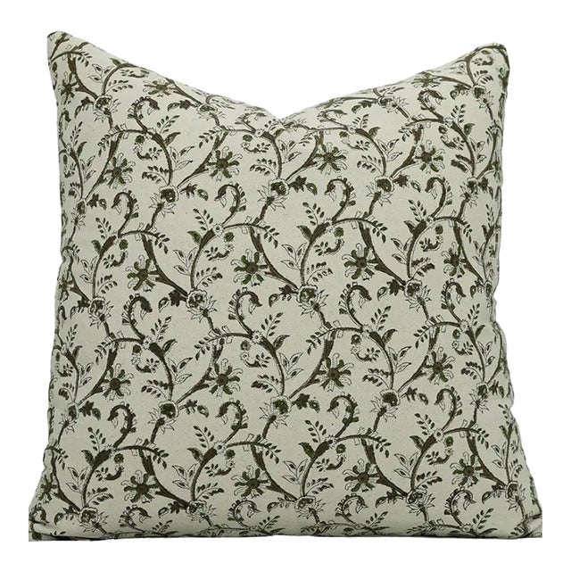Fabdivine Handmade Block Printed Cushion Cover 26x26 Inch Duck Canvas- Varanasi For Sale