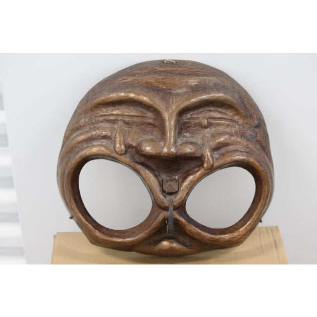 1950s Gothic Copper Mask Wall Decor, 1950s For Sale - Image 5 of 18