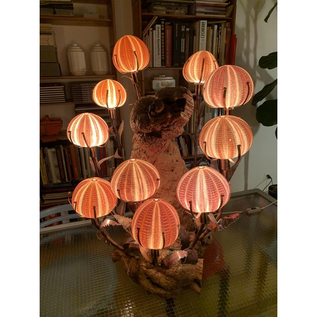 Brutalist Sea Urchin Lamp by Curtis Jere, 1960s For Sale - Image 18 of 18