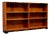Mid-Century Scandinavian Teak and Zebrawood Low Open Bookcase, 1950 For Sale