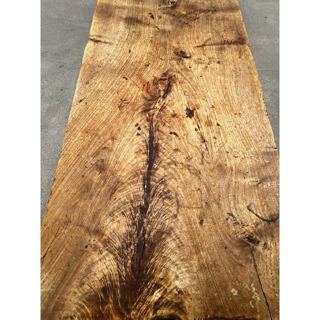 Baroque Monumental 18th-Century Spanish Baroque Style Walnut Trestle Dining / Refectory Table For Sale - Image 3 of 18