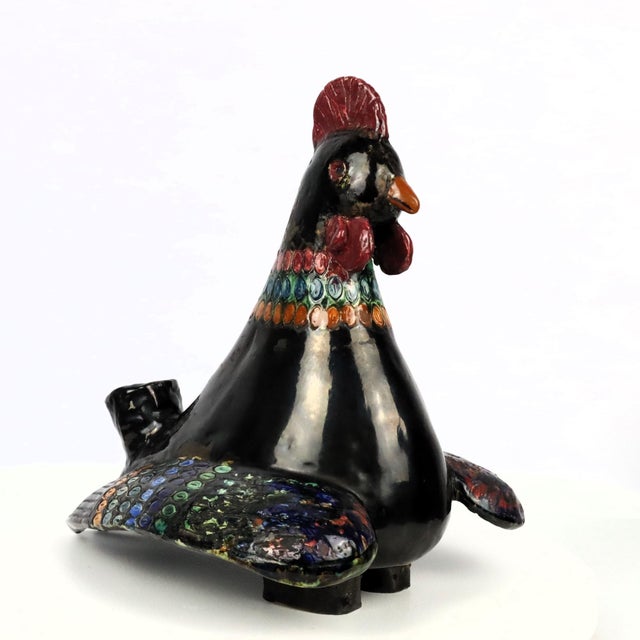 Zoomorphic Ceramic Vase in the style of Guidette Carbonell, 1950s For Sale - Image 12 of 12