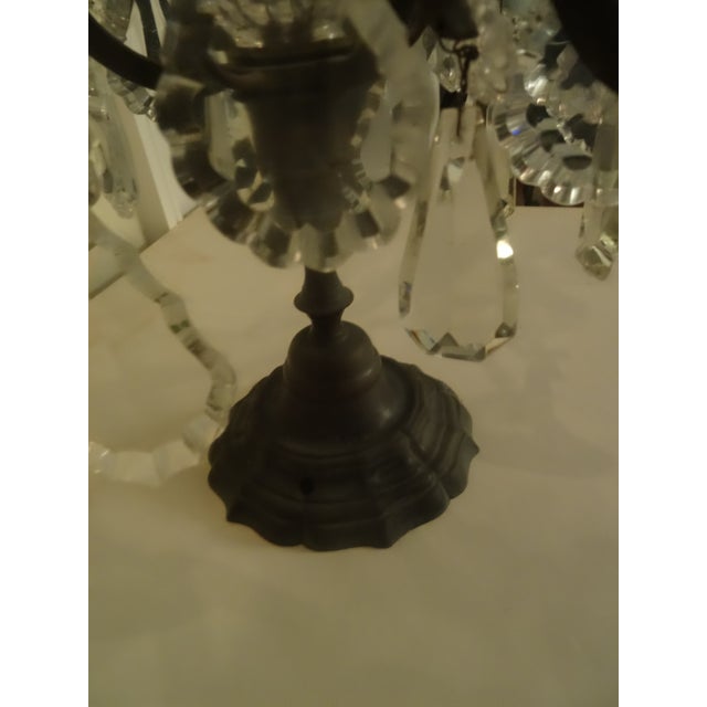Mid 19th Century 19th Century Crystal Girandole For Sale - Image 5 of 7