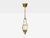 1940s Swedish Modern, Pendant Light, Brass, Frosted Glass, Sweden, 1940s For Sale - Image 5 of 10