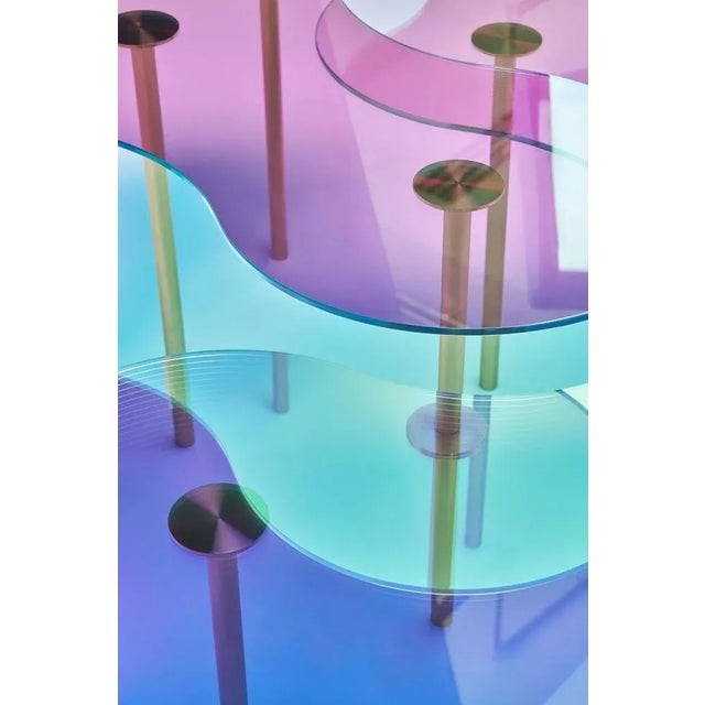 Contemporary Glass Coffee Table by Sebastian Scherer, Set of 3 For Sale - Image 3 of 8