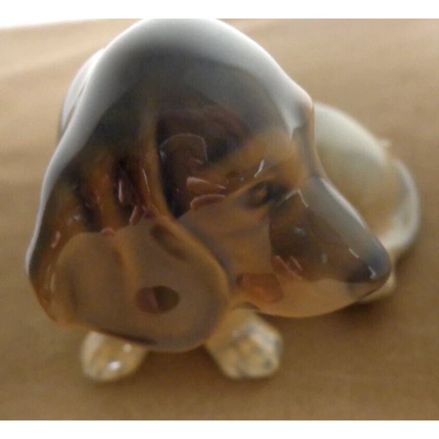 Royal Copenhagan Vintage MCM Royal Copenhagen Dachshund Puppy Dog Figurine For Sale - Image 4 of 5