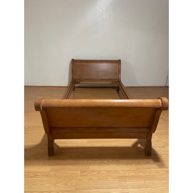 Contemporary Sleigh Style Wood Daybed by Century Furniture, Cazzy Collection For Sale - Image 10 of 12