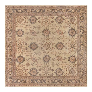 Antique Turkish Oushak Rug For Sale