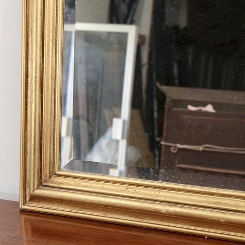 Mid-Century Gilt Wood Mirror For Sale - Image 5 of 9