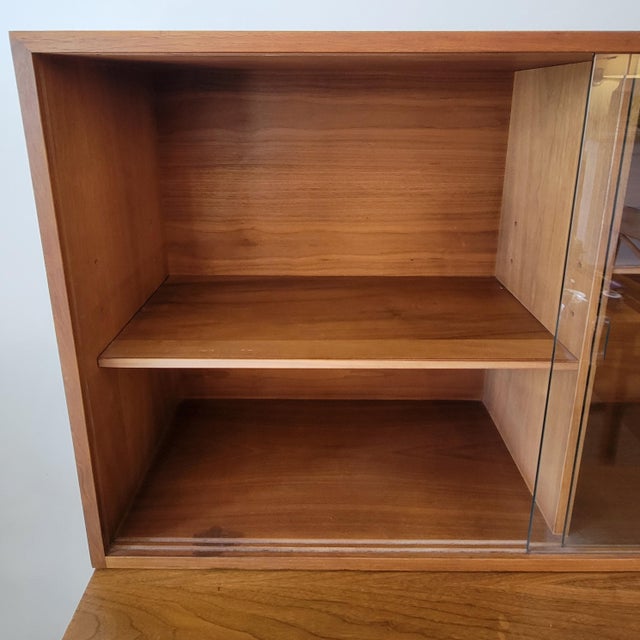 Wood 1950s Scandinavian Teak China Cabinet For Sale - Image 7 of 13