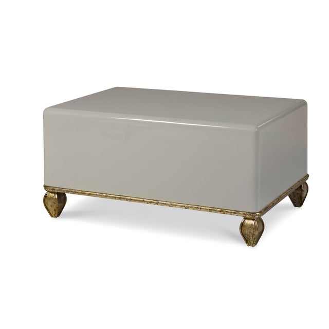 2020s Tara Shaw for Century Furniture Loire Cocktail Table - Lacquered Grey For Sale - Image 5 of 5