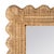 Spritely Home Accent Furniture Flora 30 in. W x 40 in. H Rectangular Rattan Scalloped Edge Wall Mirror, Natural Rattan For Sale - Image 4 of 7