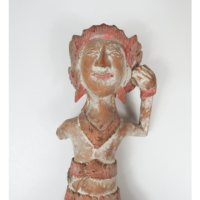 Late 19th Century Hand Carved Sculpture Southeast Asia Figure For Sale - Image 4 of 8