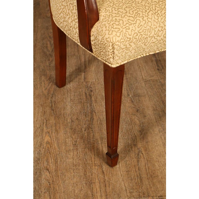 Stickley Hepplewhite Style Set of Eight Mahogany Shield Back Dining Chairs For Sale - Image 11 of 18
