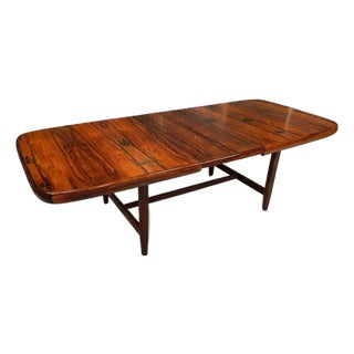 Brazilian Mid-Century Modern Extendable Dining Table in Rosewood, Loher, 1960s For Sale