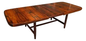 Brazilian Mid-Century Modern Extendable Dining Table in Rosewood, Loher, 1960s