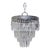 1950s Italian Silver Upside Down Layered Chandelier For Sale