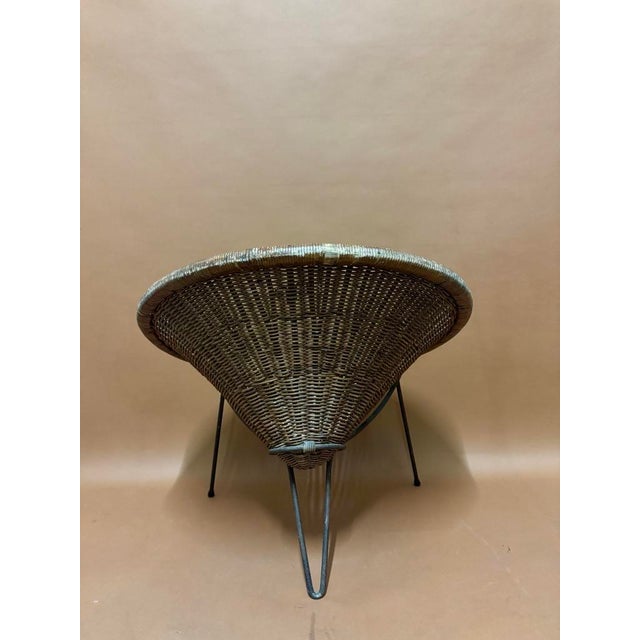 Mid-Century Modern Rattan Chair from Roberto Mango, 1960s For Sale - Image 3 of 10