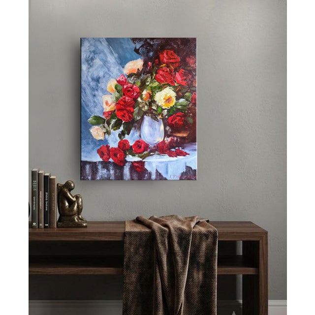 Created in 2025 by Ukrainian artist Iryna Dobrovinska, “What Remains” is an original oil painting on canvas (23.62 × 19.68...