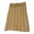 Vinatge African Large Mustard & White Mud Cloth Textile Mali 64" by 39" For Sale