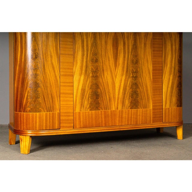 Wood Art Deco Sideboard in Mahogany For Sale - Image 7 of 18