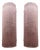 Diamanted Pink Rectangular Murano Glass Wall Lights by Simoeng, Set of 2 For Sale