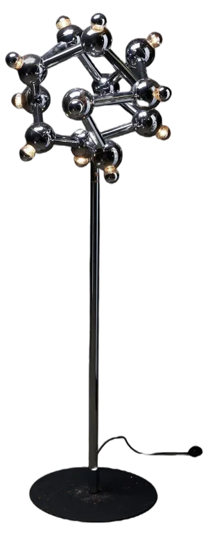 Space Age Sirius 12k Atomic Floor Lamp attributed to J. T. Kalmar for Kalmar, 1960s