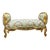 French Rococo Style Bench Sky Blue For Sale