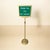 Brass Vintage Adjustable Brass Hotel & Restaurant “Thank You for Not Smoking” Floor Sign For Sale - Image 8 of 9