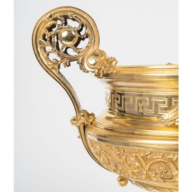 Antique Gilt Bronze Bowl, 1890s For Sale - Image 4 of 9