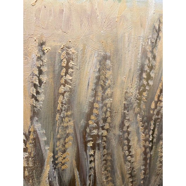 Contemporary Original Oil on Canvas Framed Painting “Wheat Fields and Blue Sky” For Sale In Salt Lake City - Image 6 of 9