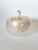 Very large Mid Century Livio Seguso Murano Gold-Accented Apple Blown Glass Sculpture, Signed en verso "Des. L. Seguso"...