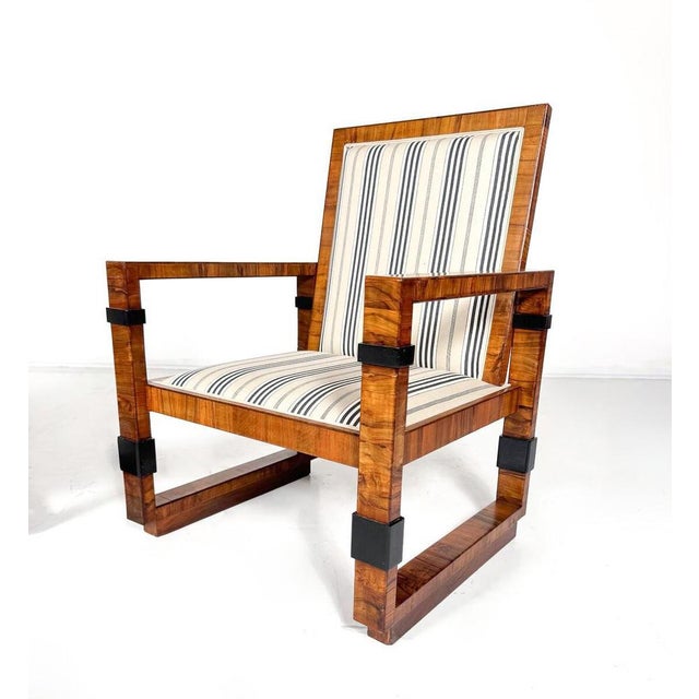 Pair of Art Deco Armchairs - New Upholstery