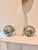 Late 20th Century Heavy Mosaic Glass Decorative Orbs Set of 2 Coastal 4” Spheres For Sale - Image 5 of 5