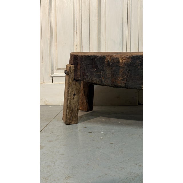 Rustic Low Walnut Table, 1900 For Sale - Image 3 of 5