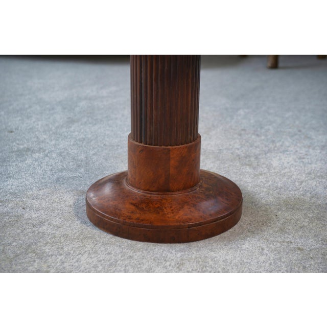 1930s Art Deco Pedestal Table attributed to Jules Leleu, 1930s For Sale - Image 5 of 10