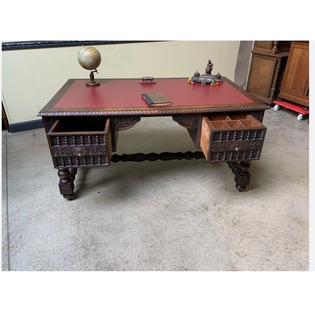Antique, Imposing Desk from Brittany, 1880 For Sale - Image 6 of 12