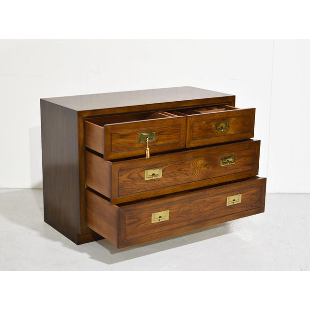 Wood 1970s Campaign Chest Scene One Collection by Henredon For Sale - Image 7 of 13